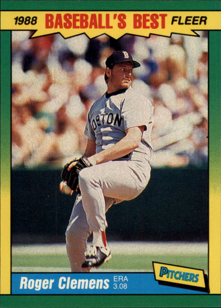 1988 Fleer Sluggers/Pitchers Baseball Cards    009      Roger Clemens